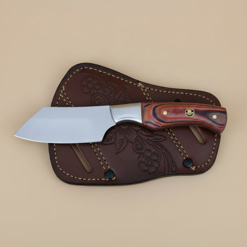 970 Bladeworks Chopper Knife – 440 Stainless Steel with Micarta Handle