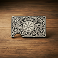 Helm of Awe Laser Engraved Metal Wallet | Viking Symbol | 12-15 Card Slim Wallet with Money Clip