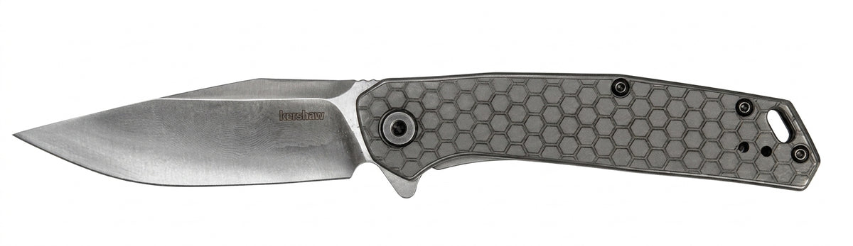 Kershaw Align Pocket Knife – Custom Laser Engraved Honeycomb Handle