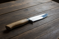 Clip Point Hunting Knife – 440 Stainless Steel | Wood Handle | Custom Engraving