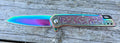 Kershaw Misdirect RBW Folding Knife – Laser Engraved Oil Slick Rainbow Handle