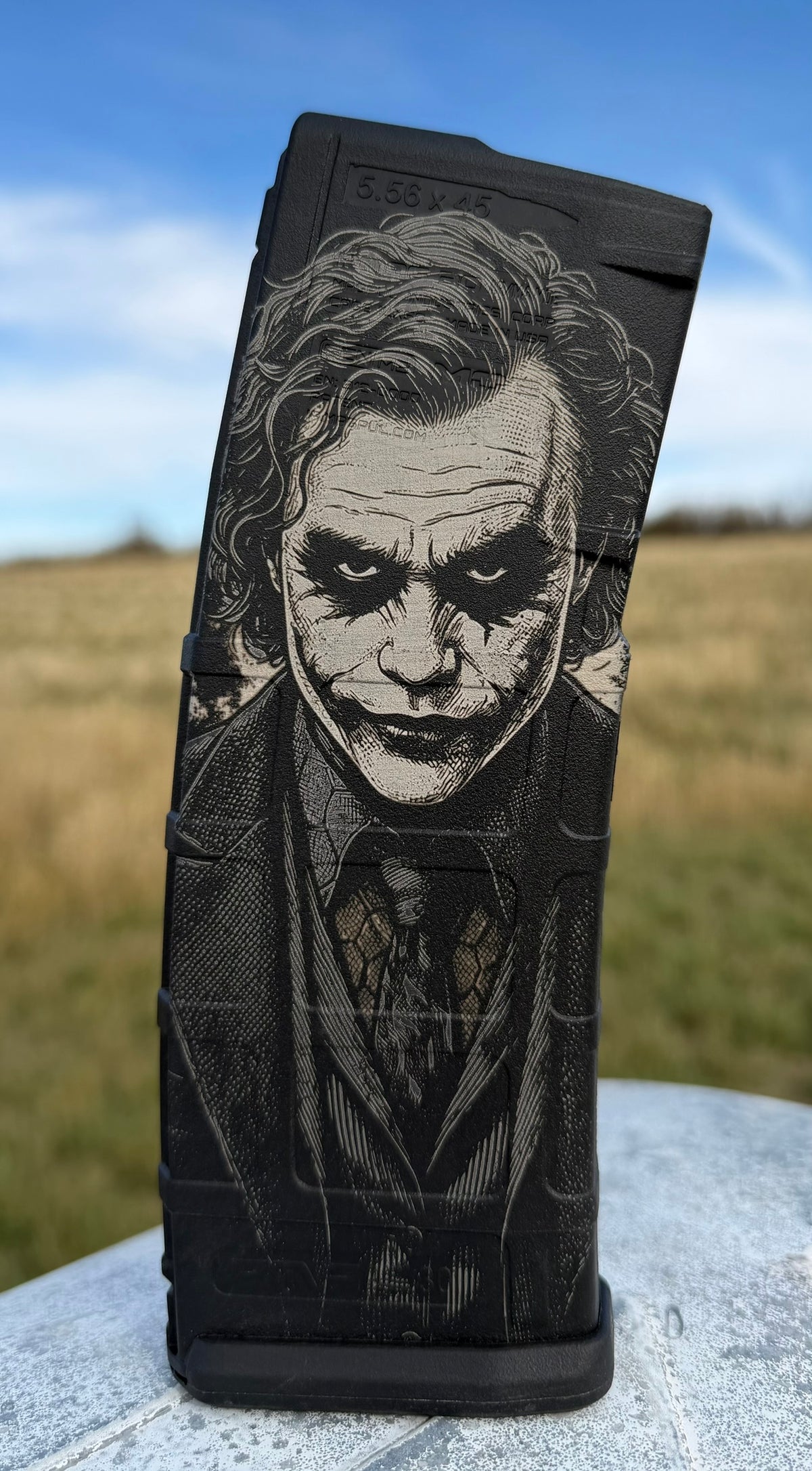 Joker Engraved Magpul PMAG 30 AR/M4 GEN M2 MOE magazine