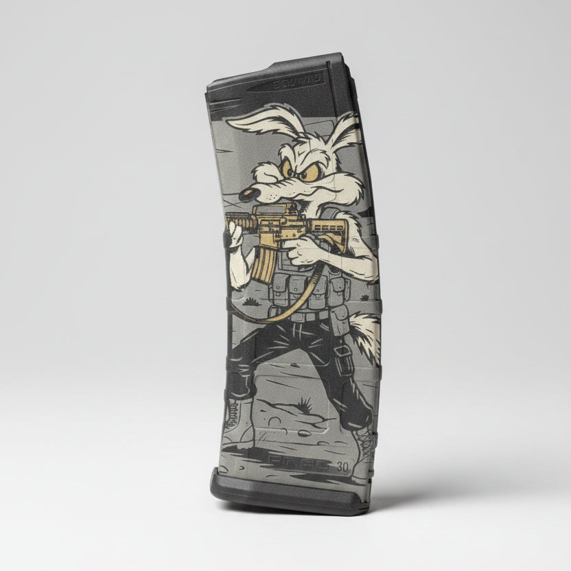 Tactical Wiley Coyote PMAG Laser Engraving File – SVG, LightBurn & AI