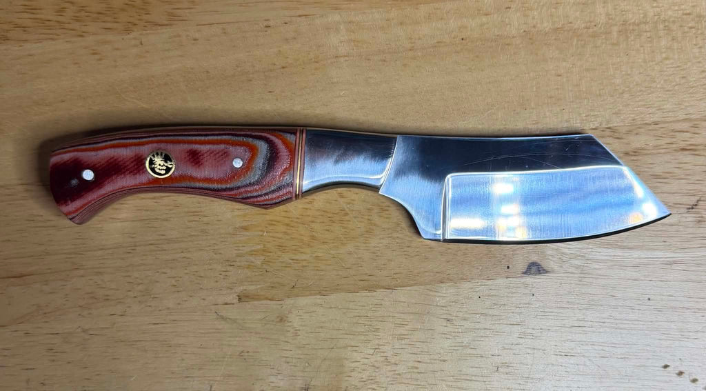 970 Bladeworks Chopper Knife – 440 Stainless Steel with Micarta Handle