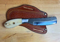 970 Bladeworks Bullcutter – D2 Steel, Stainless Bolster & Bone Handle